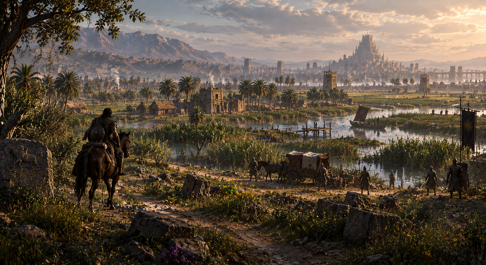 Farms and canals of the Babel riverlands