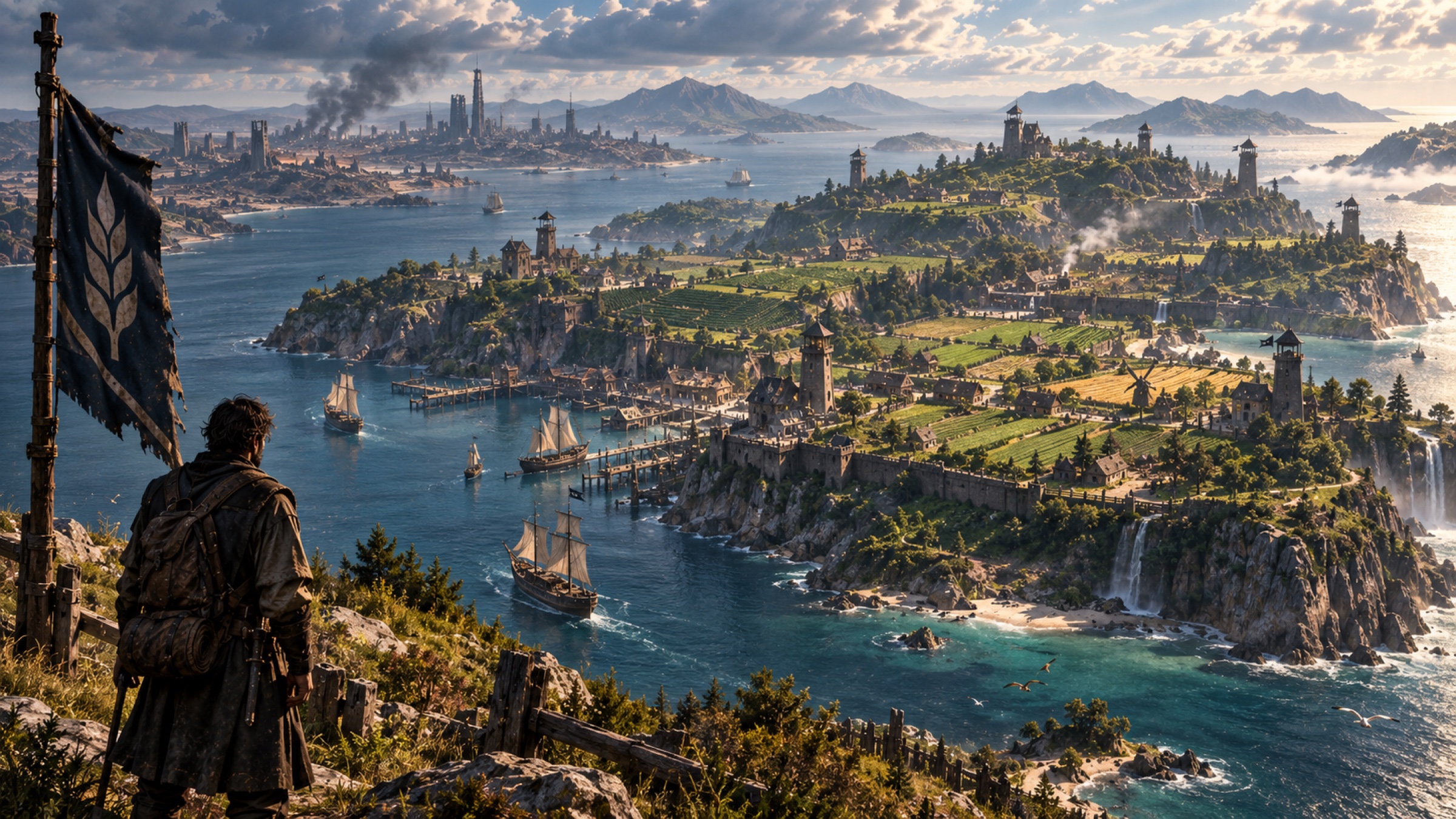 The Covenant island facing the ruined mainland