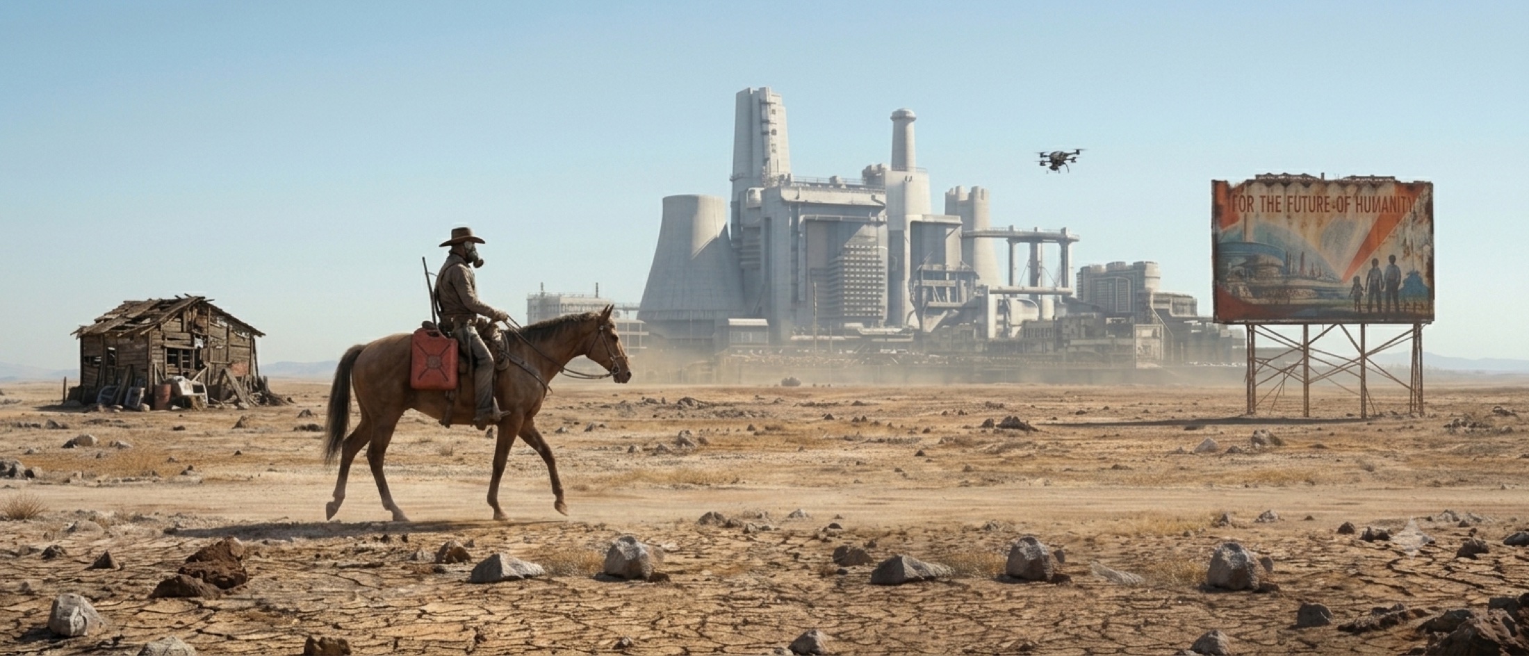A solitary figure crossing the Dead Barren