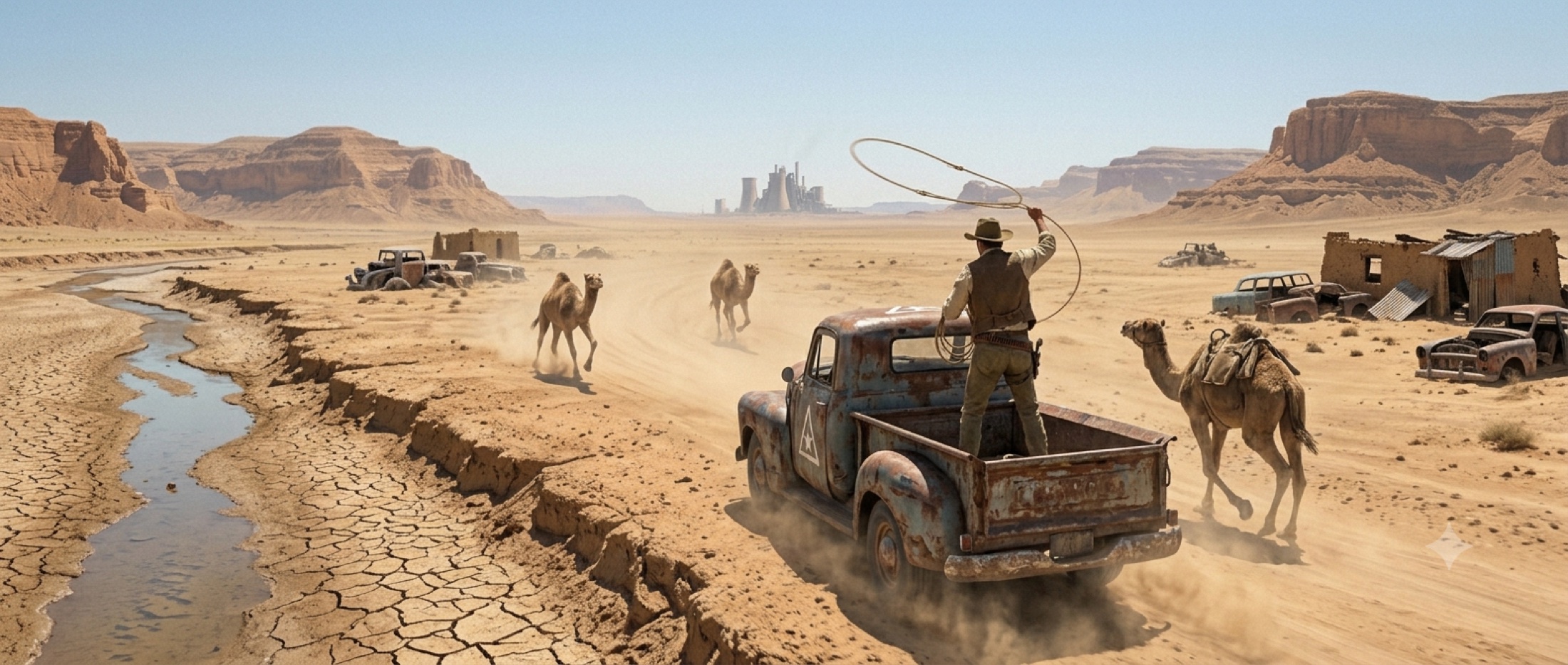 A vehicle traveling the Milk Road