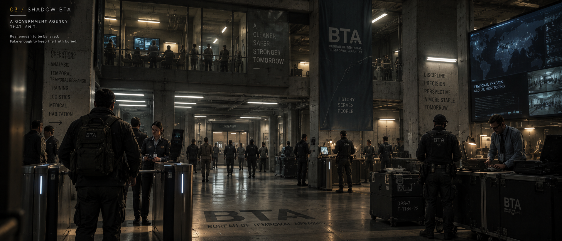 The convincing interior of Morgan’s shadow Bureau