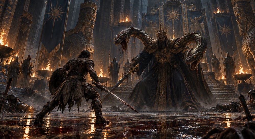 The unnamed prisoner confronting the cursed King of Babel