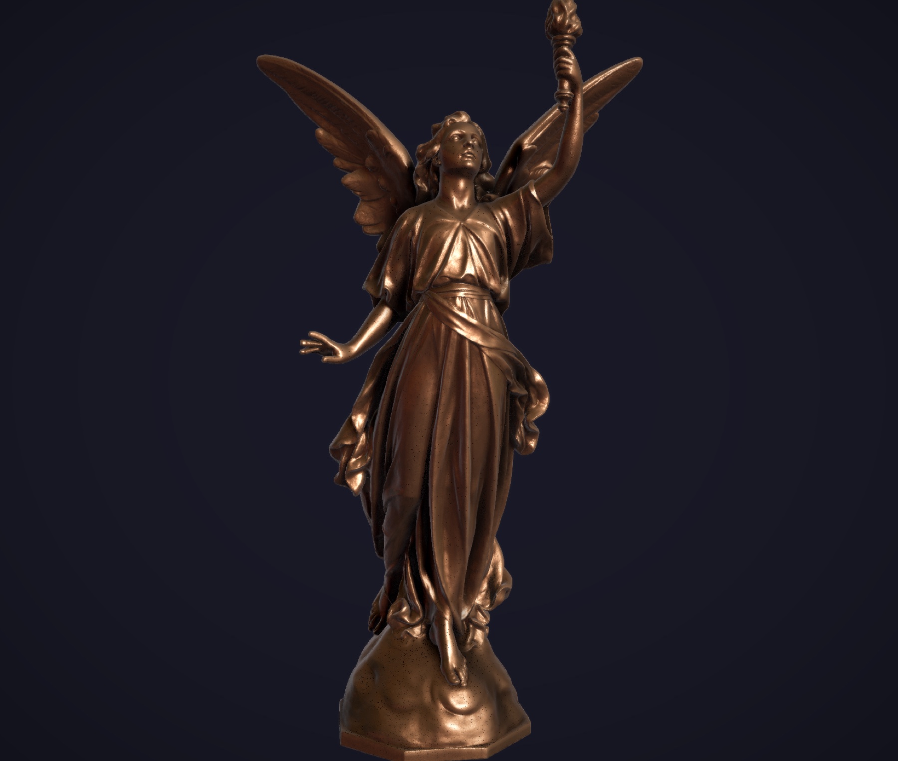 Bronze angel VFE render
