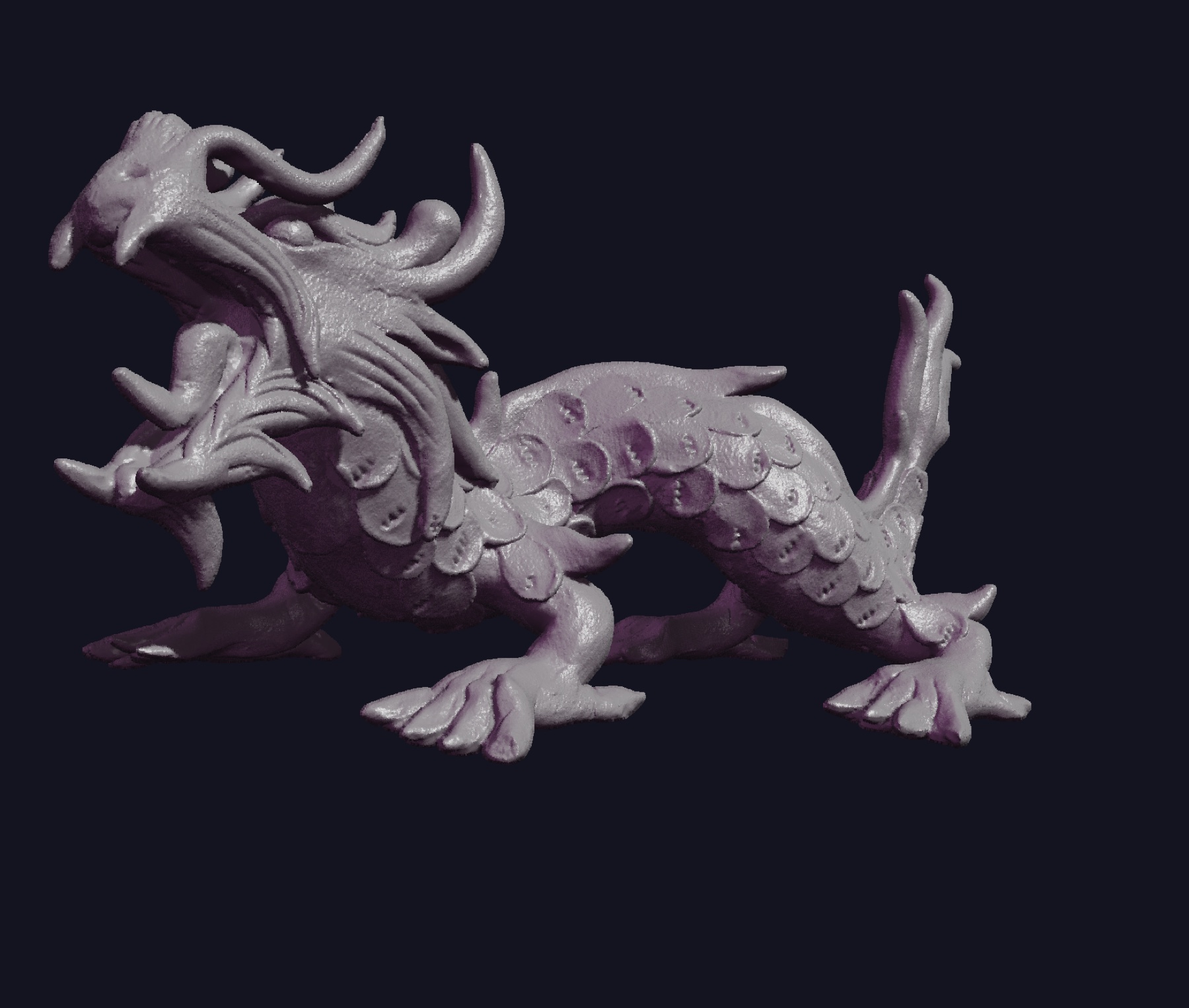 Purple dragon VFE render