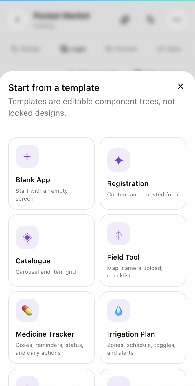 App templates